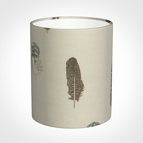 20cm Medium Cylinder Shade in Stone Featherdown