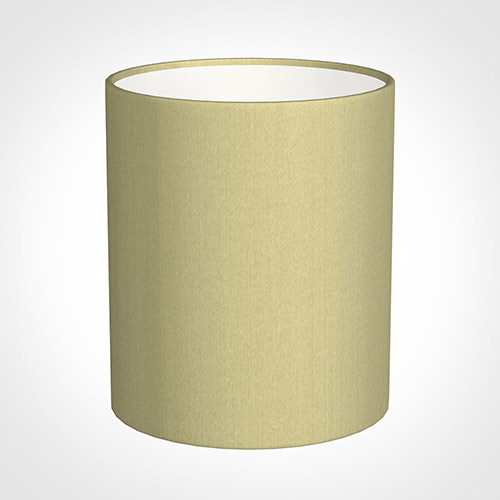 20cm Medium Cylinder Shade in Wheat Faux Silk