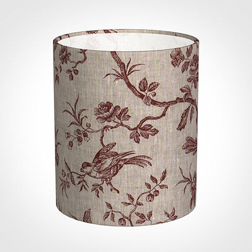20cm Medium Cylinder Shade in Red Isabelle