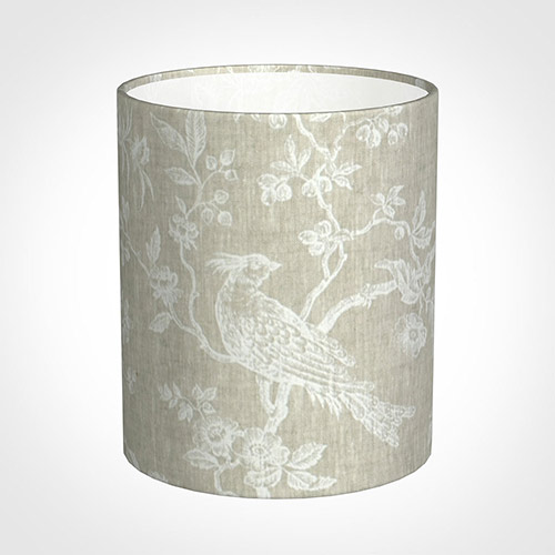 20cm Medium Cylinder Shade in White Isabelle
