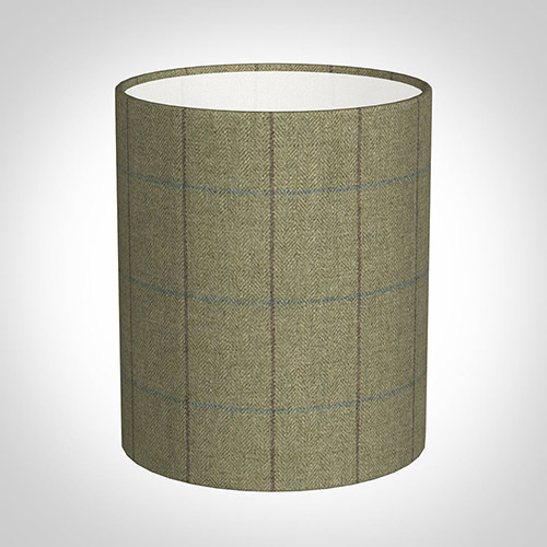 20cm Medium Cylinder in Talisker Check Lovat Wool