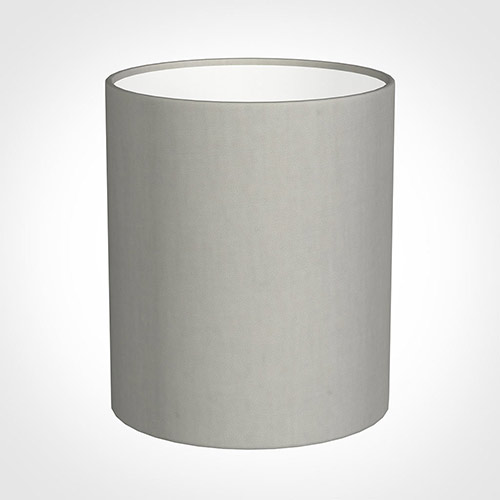 20cm Medium Cylinder Shade in Soft Grey Waterford Linen