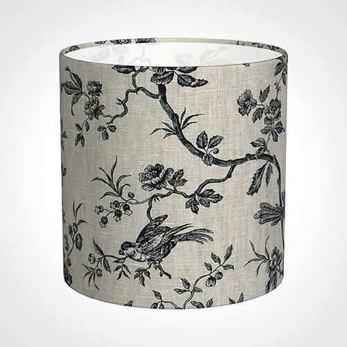 25cm Medium Cylinder Shade in Black Isabelle