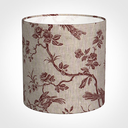 25cm Medium Cylinder Shade in Red Isabelle