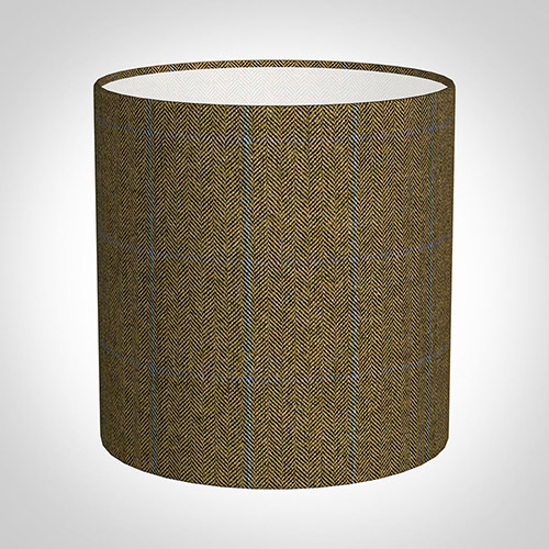 25cm Medium Cylinder in Angus Check Lovat Wool