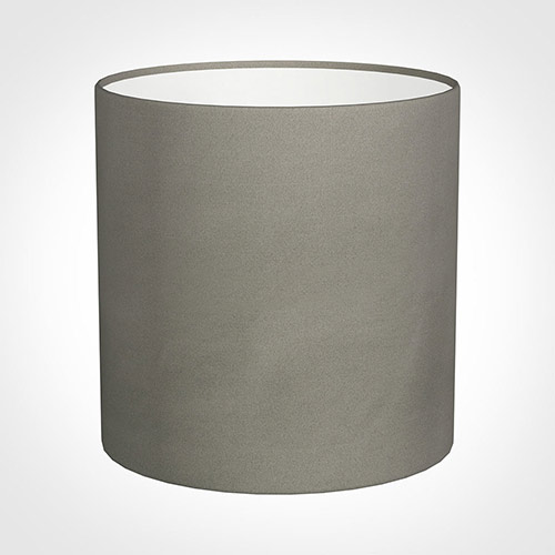 25cm Medium Cylinder Shade in Pewter Satin