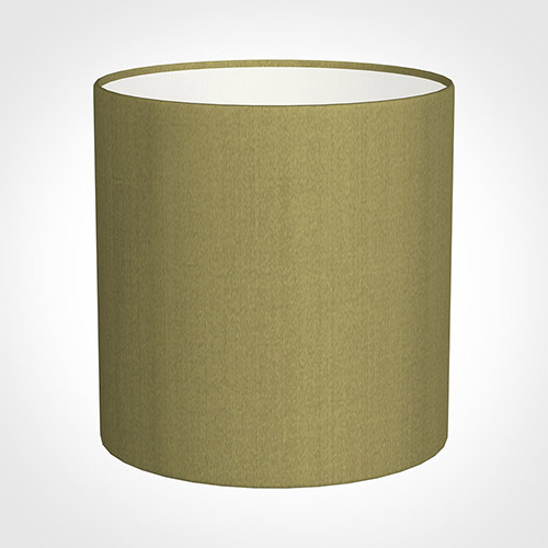 25cm Medium Cylinder Shade in Antique Gold Silk