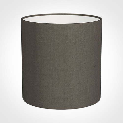 25cm Medium Cylinder Shade in Mouse Waterford Linen