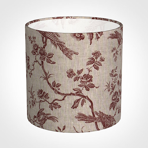 30cm Medium Cylinder Shade in Red Isabelle