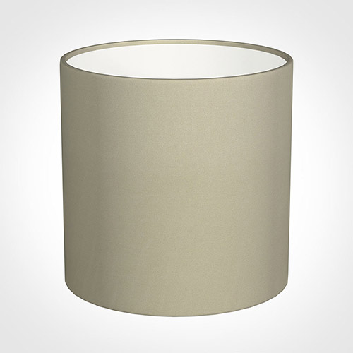 30cm Medium Cylinder Shade in Pale Smoke Satin