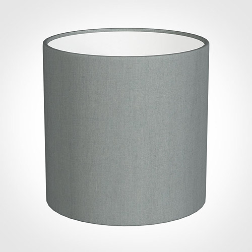 30cm Medium Cylinder Shade in Blue Waterford Linen