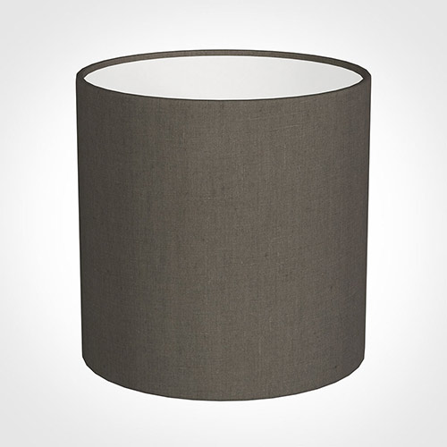 30cm Medium Cylinder Shade in Mouse Waterford Linen
