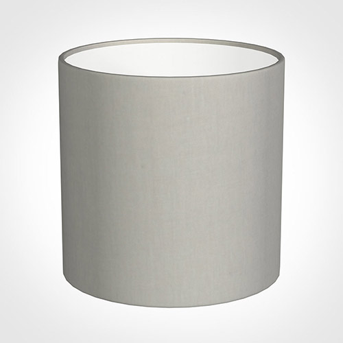 30cm Medium Cylinder Shade in Soft Grey Waterford Linen