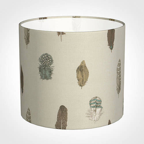 35cm Medium Cylinder Shade in Stone Featherdown