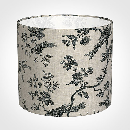 35cm Medium Cylinder Shade in Black Isabelle