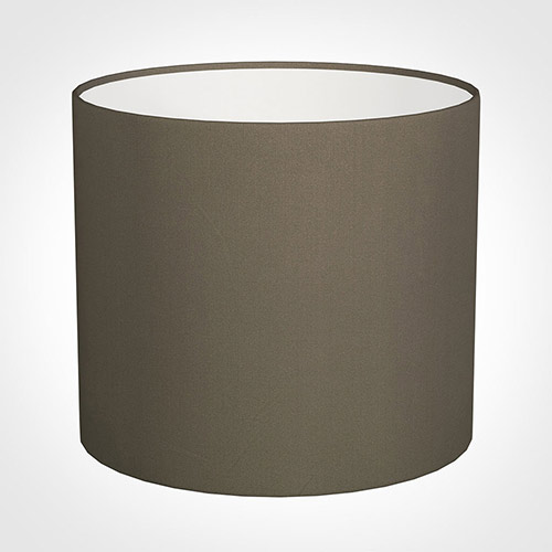 35cm Medium Cylinder Shade in Bark Satin