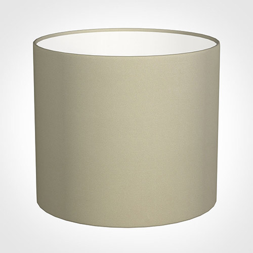 35cm Medium Cylinder Shade in Pale Smoke Satin