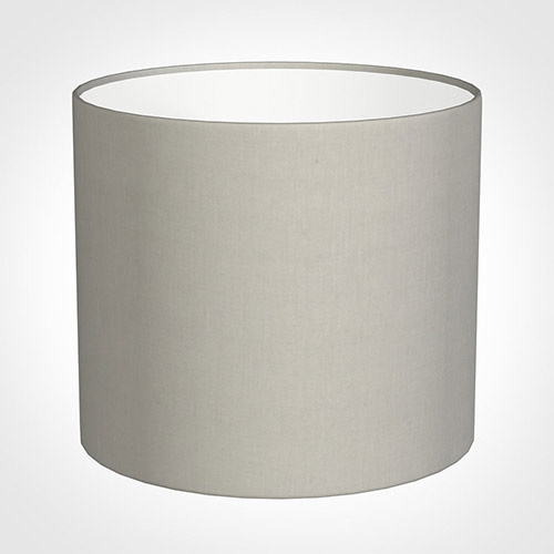35cm Medium Cylinder Shade in Soft Grey Waterford Linen