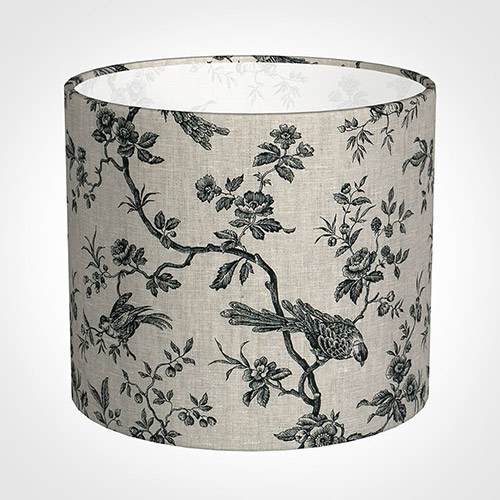 40cm Medium Cylinder Shade in Black Isabelle