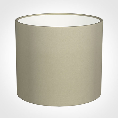 40cm Medium Cylinder Shade in Pale Smoke Satin