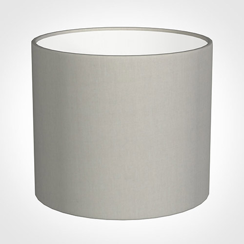 40cm Medium Cylinder Shade in Soft Grey Linen