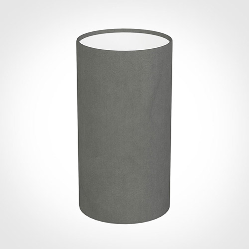 13cm Narrow Cylinder Shade in Mole Hunstanton Velvet