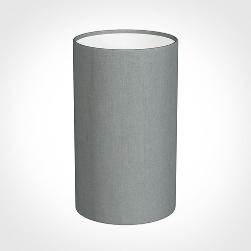 15cm Narrow Cylinder Shade in Blue Waterford Linen