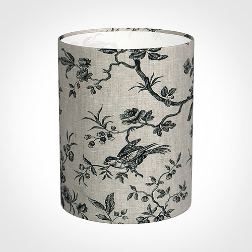 20cm Narrow Cylinder Shade in Black Isabelle