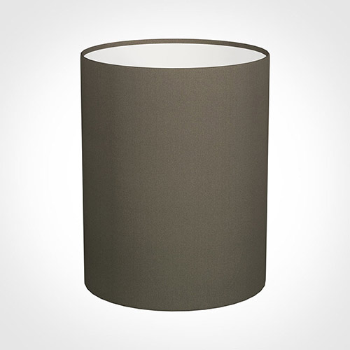 20cm Narrow Cylinder Shade in Bark Satin