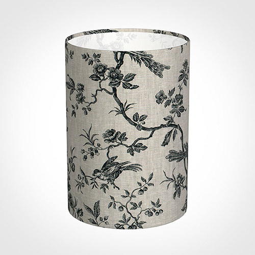 25cm Narrow Cylinder Shade in Black Isabelle