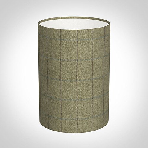 25cm Narrow Cylinder in Talisker Check Lovat Wool
