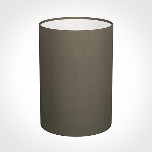 25cm Narrow Cylinder Shade in Bark Satin