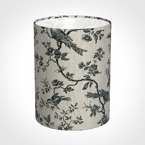 30cm Narrow Cylinder Shade in Black Isabelle