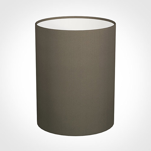 30cm Narrow Cylinder Shade in Bark Satin