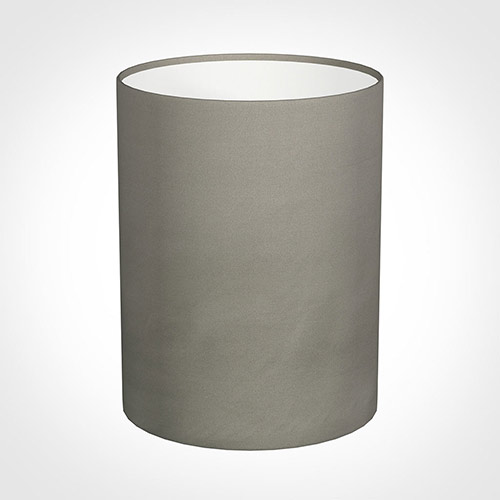 30cm Narrow Cylinder Shade in Pewter Satin