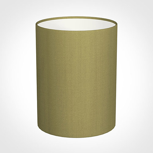 30cm Narrow Cylinder Shade in Antique Gold Silk