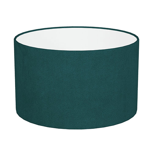 20cm Wide Cylinder Shade in Teal Hunstanton Velvet