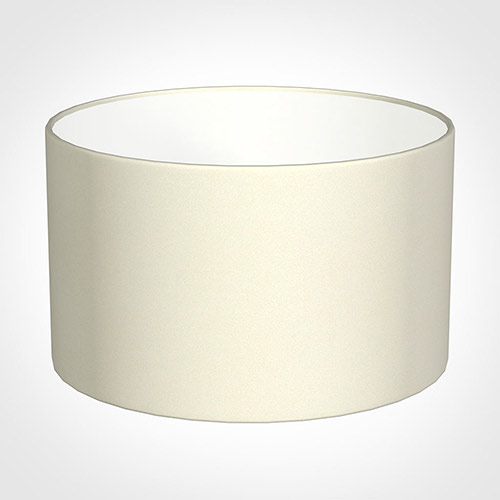 20cm Wide Cylinder Shade in Cream Satin