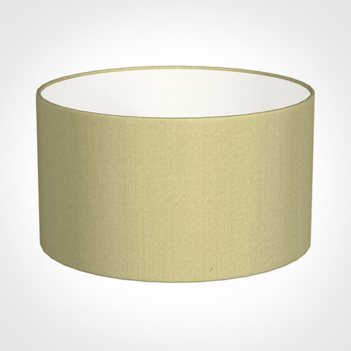 25cm Wide Cylinder Shade in Wheat Faux Silk