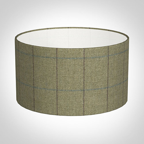 25cm Wide Cylinder in Talisker Check Lovat Wool