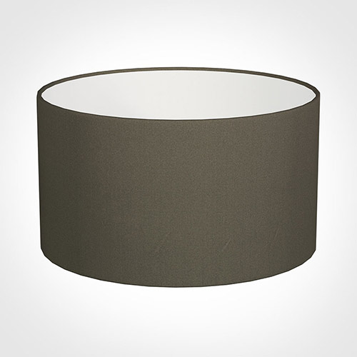 25cm Wide Cylinder Shade in Bark Satin