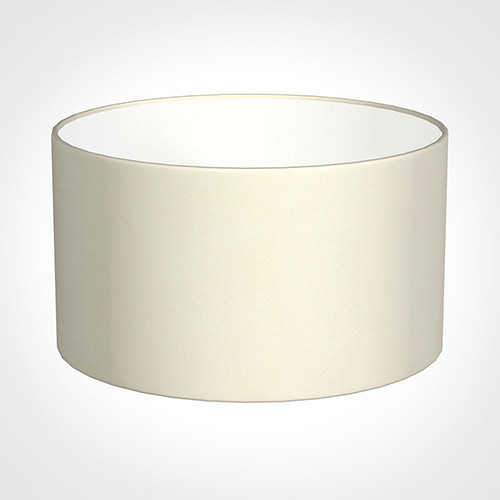 25cm Wide Cylinder Shade in Cream Satin