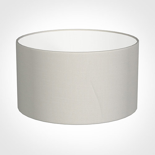 25cm Wide Cylinder Shade in Off White Waterford Linen