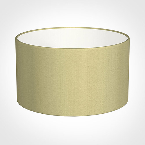 30cm Wide Cylinder Shade in Wheat Faux Silk