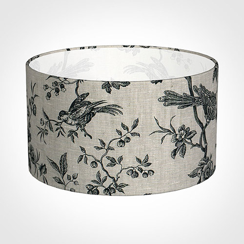 30cm Wide Cylinder Shade in Black Isabelle