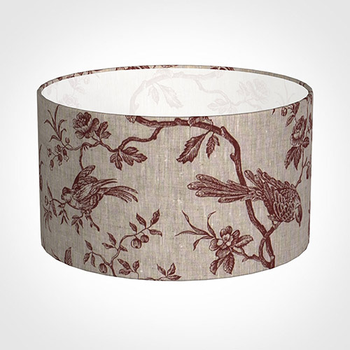 30cm Wide Cylinder Shade in Red Isabelle
