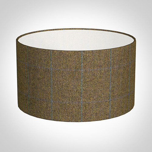 30cm Wide Cylinder in Angus Check Lovat Wool