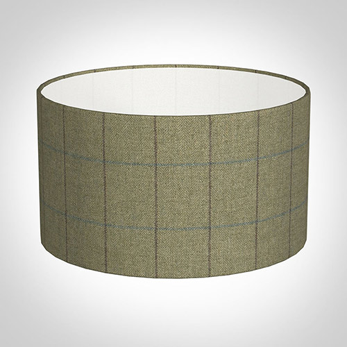 30cm Wide Cylinder in Talisker Check Lovat Wool