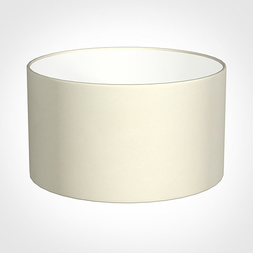30cm Wide Cylinder Shade in Cream Satin
