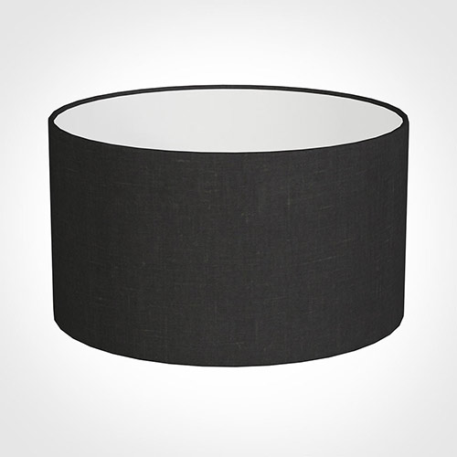 30cm Wide Cylinder Shade in Elephant Waterford Linen